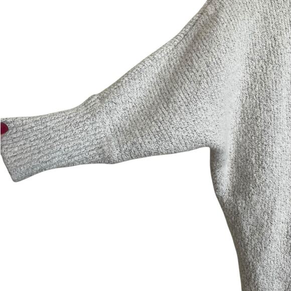 Old Navy Women Cardigan Shrug Top M Gray Knit Crop Open Front Capsule Neutral - Picture 6 of 9